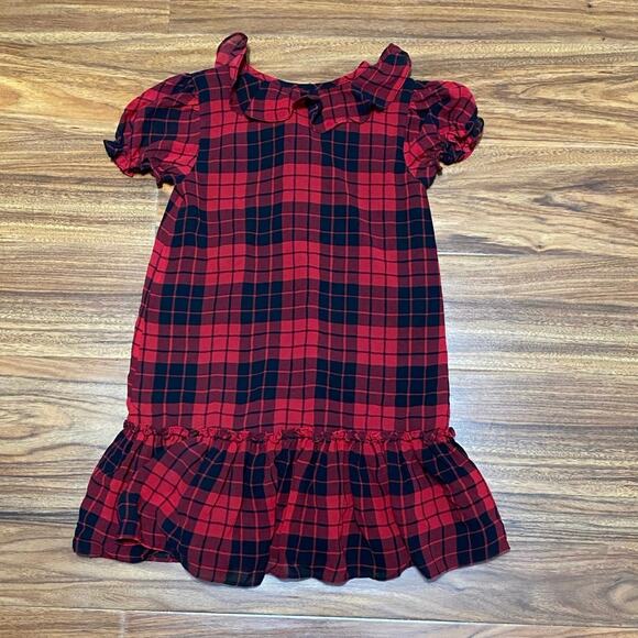 Polo Ralph Lauren Buffalo Check Ruffle Twill Dress- SZ 5 - Picture 2 of 5